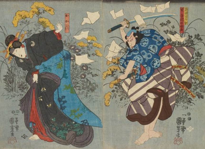 原画　アビニョンの村の窓辺のタロピョン Kuniyoshi Project